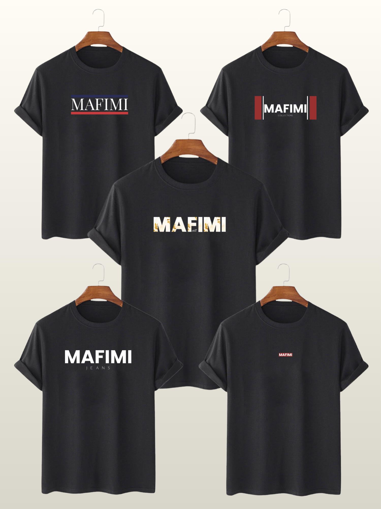 Mafimi Muška majica set od 5