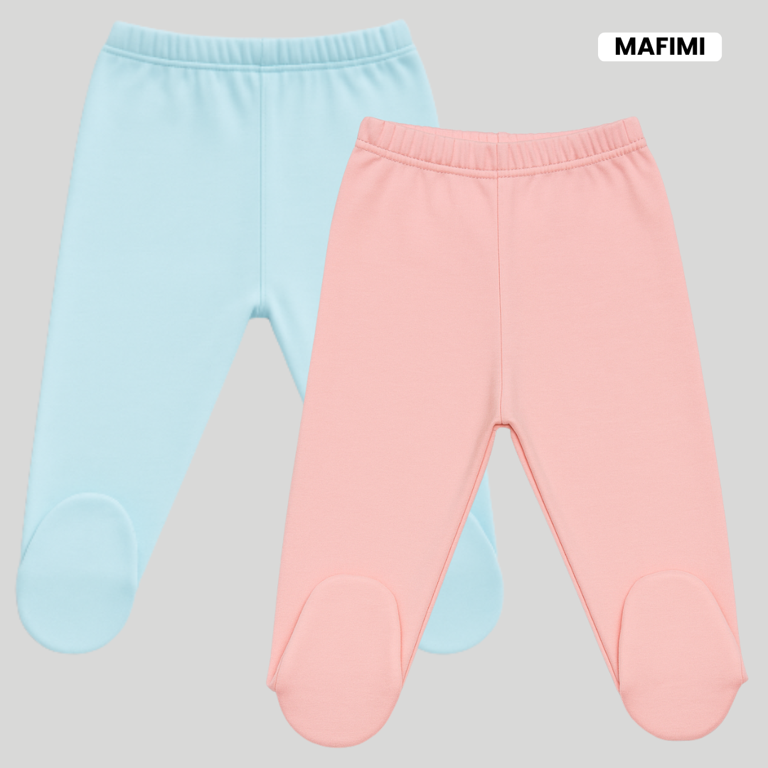 Mafimi Pamučne Pantalonice sa stopicom set od 2 - aqva