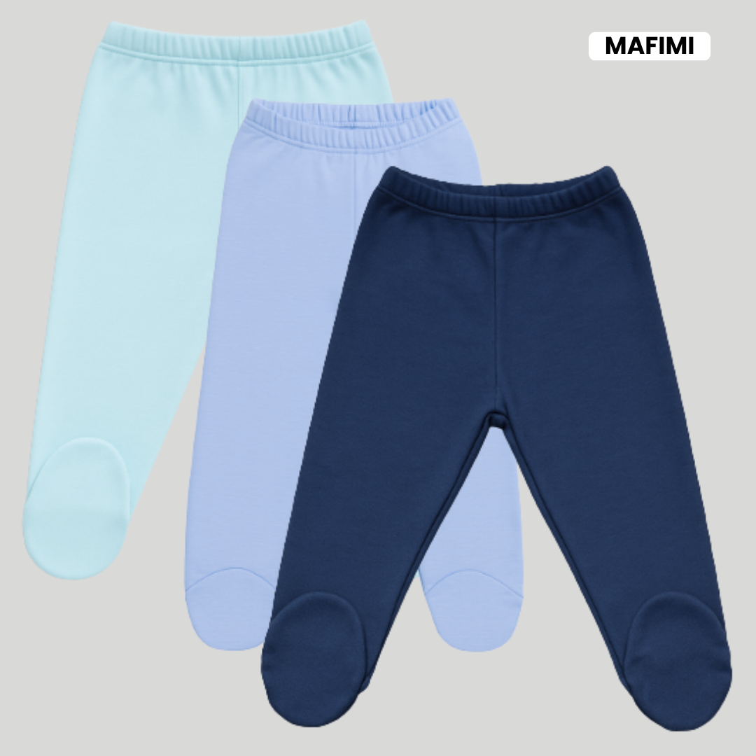 Mafimi Pamučne Pantalonice sa stopicom set od 3 - aqva