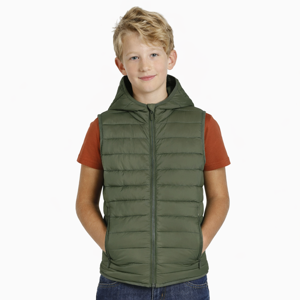 Mafimi Dečiji prsluk liberty hood vest maslinasti