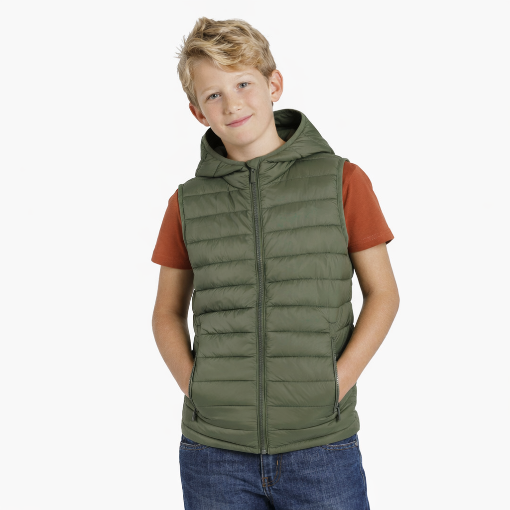 Mafimi Dečiji prsluk liberty hood vest maslinasti - Slika 2