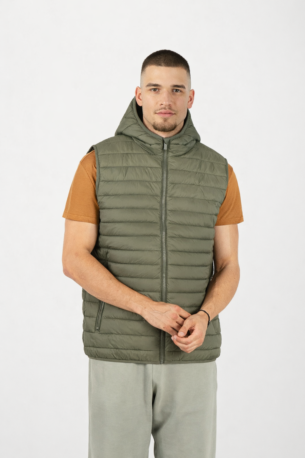 Mafimi Muški prsluk liberty hood vest maslinasti