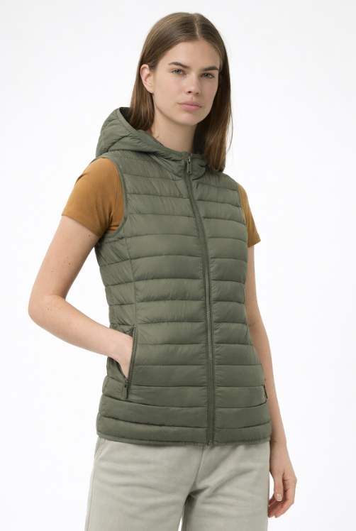 Mafimi Ženski prsluk liberty hood vest maslinasti - Slika 2